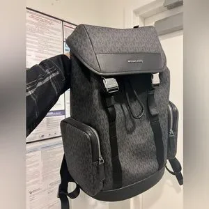 Michael Kors Charcoal Monogram Backpack Amazon.com: Michael Kors Men main image 3